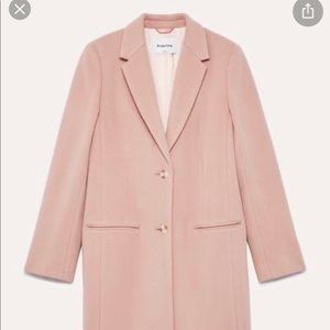 Aritzia Joshua Wool Coat in Light Pink